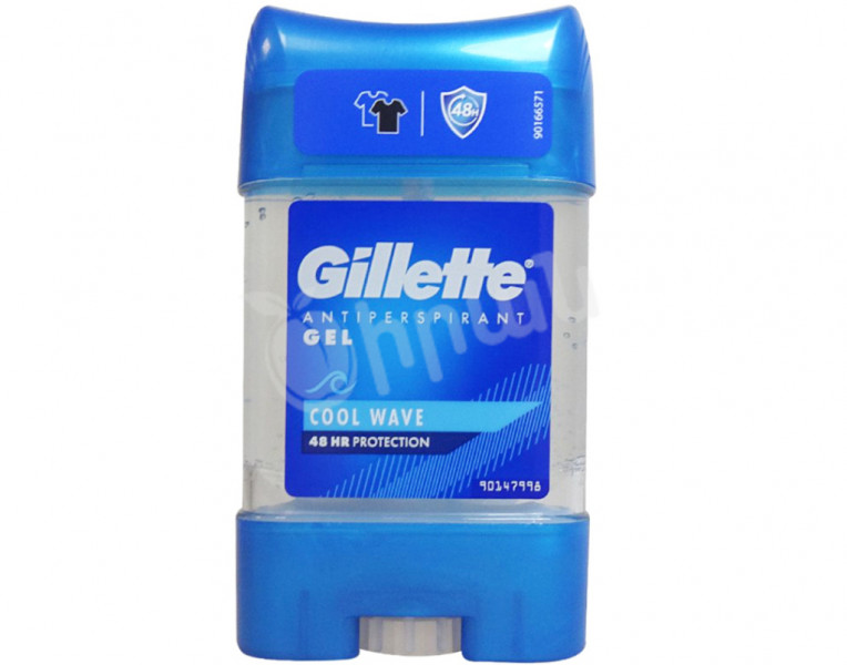 Antiperspirant clear gel cool wave endurance Gillette