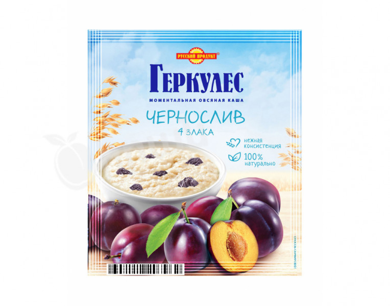 Hercules with plums and 4 cereals  Русский Продукт