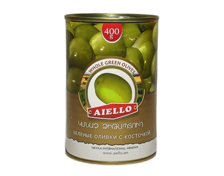 Зеленые оливки с косточкой Aiello