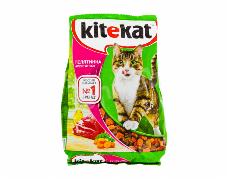 Корм для кошек с телятинкой Kitekat