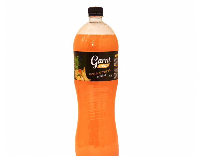 Multifruit flavored carbonated drink Garni Cola