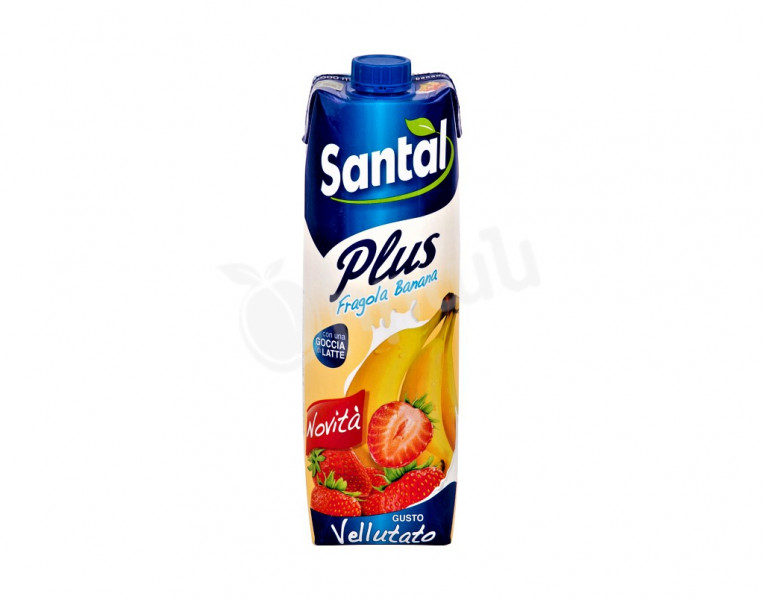 Strawberry-Banana-Milk Juice Santal Plus
