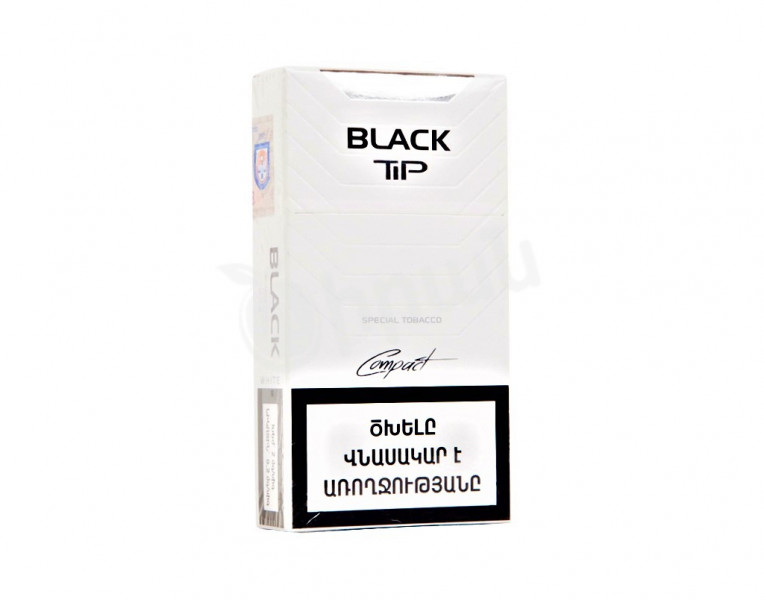 Cigarettes compact white Black Tip