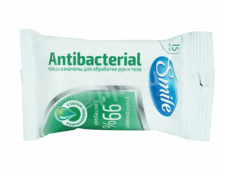 Wet wipes antibacterial Smile