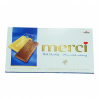 Молочная шоколадная плитка Merci