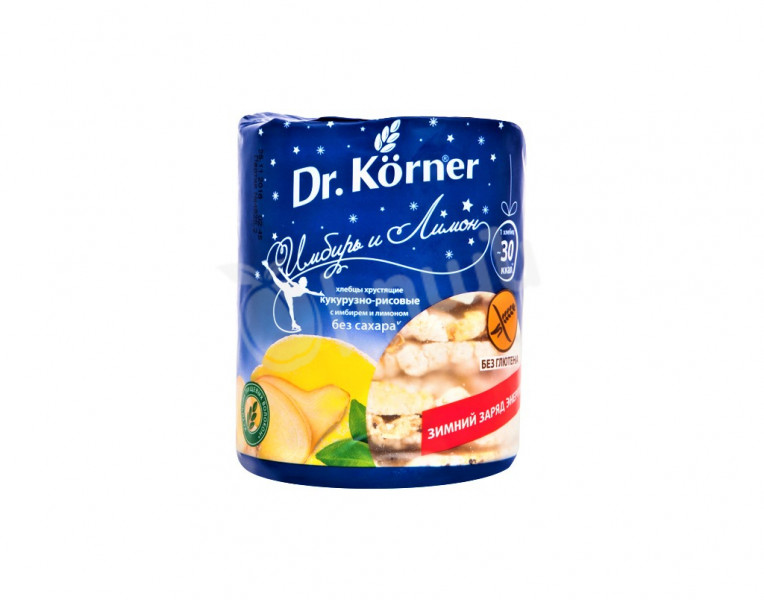 Хлебцы кукурузно-рисовые с имбирем и лимоном Dr. Körner
