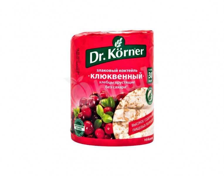 Хлебцы злакавый коктейль клюквенный Dr. Körner
