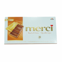 Կաթնային շոկոլադե սալիկ ընկուզային կրեմով Merci