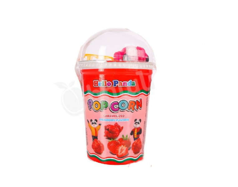 Caramelized Popcorn with Strawberry Hello Panda Flavour 3D