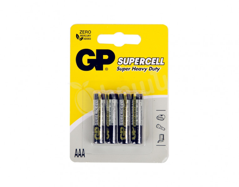 Battery heavy duty supercell AAA GP