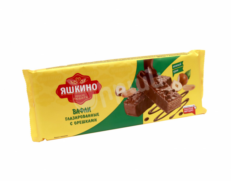 Glazed wafer with nuts  Яшкино