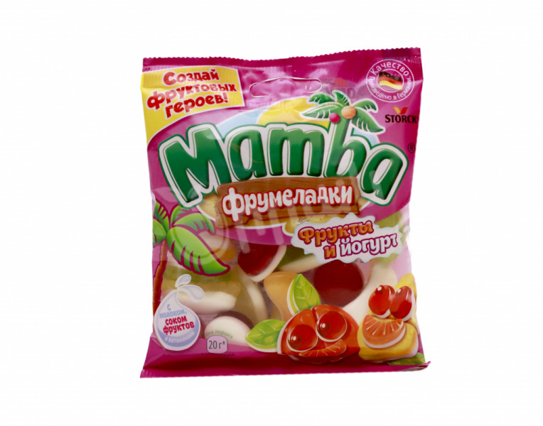 Жевательный мармелад фрукты и йогурт Фрумеладки Mamba
