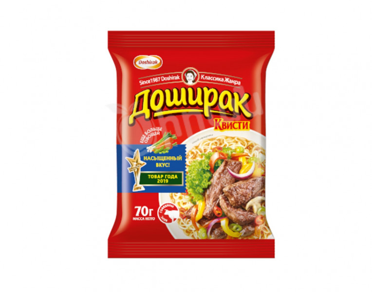 Noodles kvisti with beef flavor Доширак