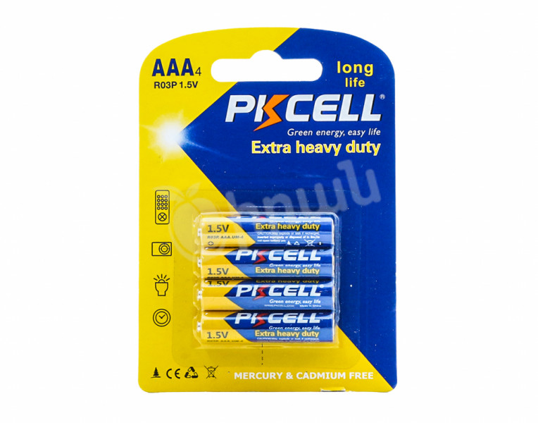 Batteries AAA4 PKCELL