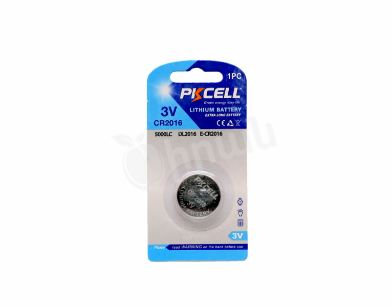 Battery lithium CR2016 PKCELL