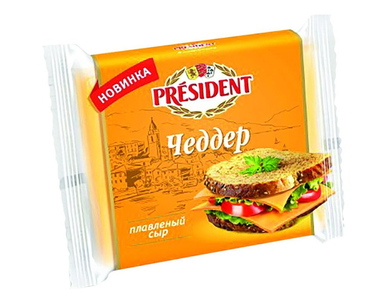 Processed cheese cheddar President