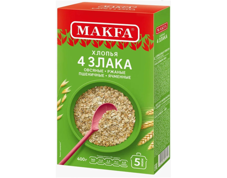Flakes 4 cereals Makfa