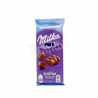 Ծակոտկեն շոկոլադե սալիկ Բաբըլս Milka