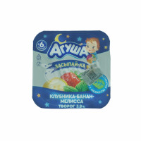 Quark for kids strawberry-banana-balm mint Zasipay-Ka Агуша