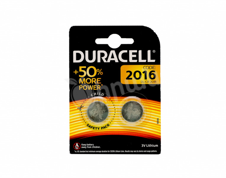 Լիթիումային մարտկոց Duracell CR2016