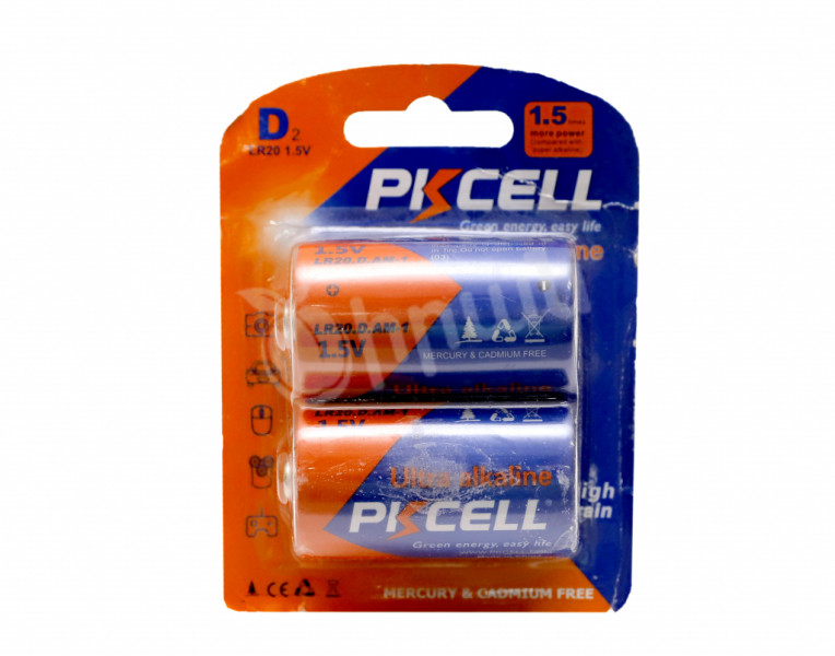 Battery alkaline ultra D PKCELL