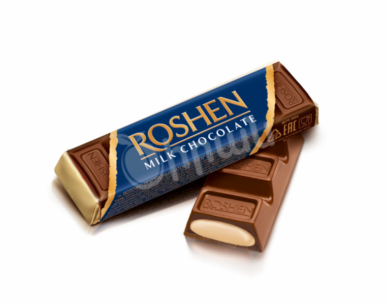 Կաթնա-շոկոլադային բատոն կրեմ բրյուլե միջուկով Roshen