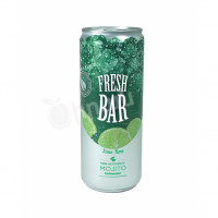 Drink highly carbonated non-alcoholic cocktail Mojito Fresh Bar