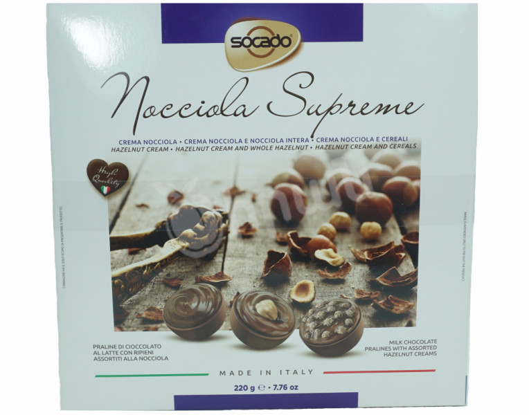 Կաթնային շոկոլադե կոնֆետների հավաքածու Նոչիոլա Սուպրեմե Socado