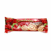 Roll cake with strawberry flavor Bamboleo