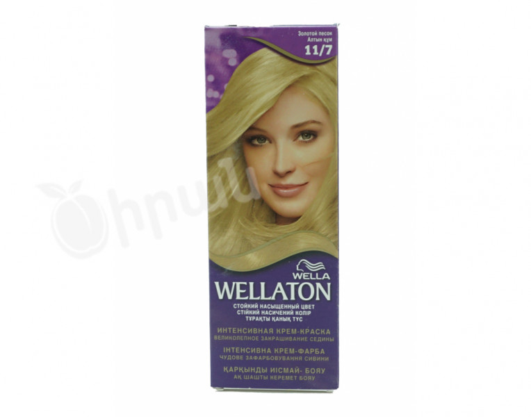 Hair color-cream golden sand 11/7 Wellaton