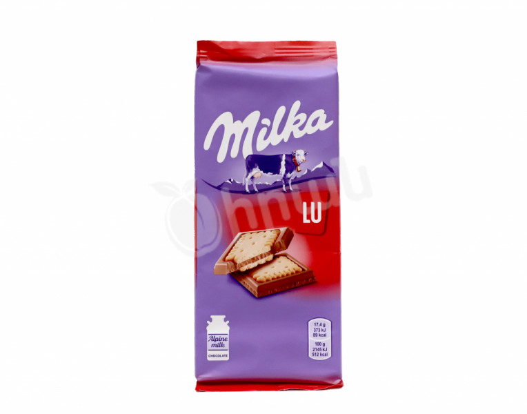 Milk chocolate bar Lu Milka