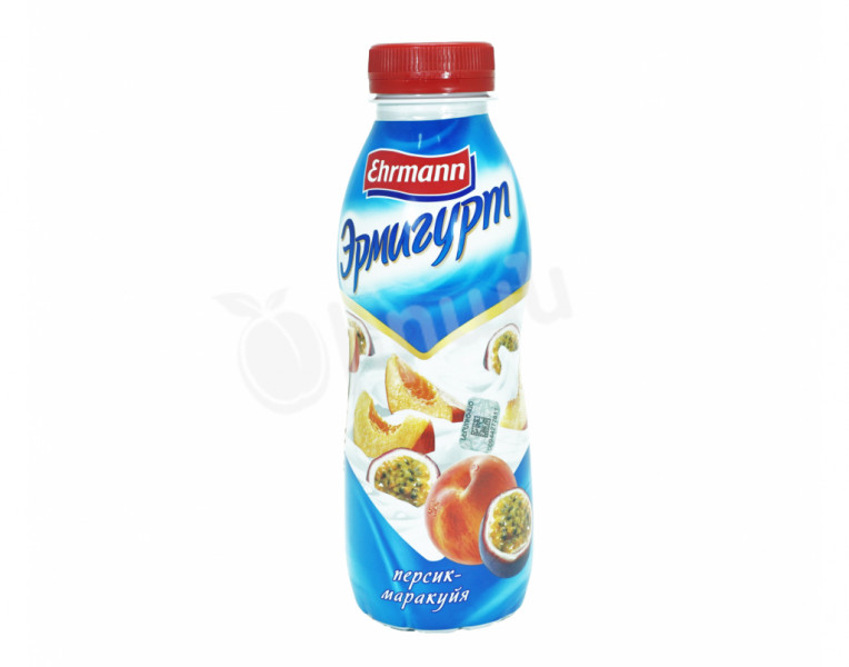 Drinking yogurt with peach and passion fruit Эрмигурт