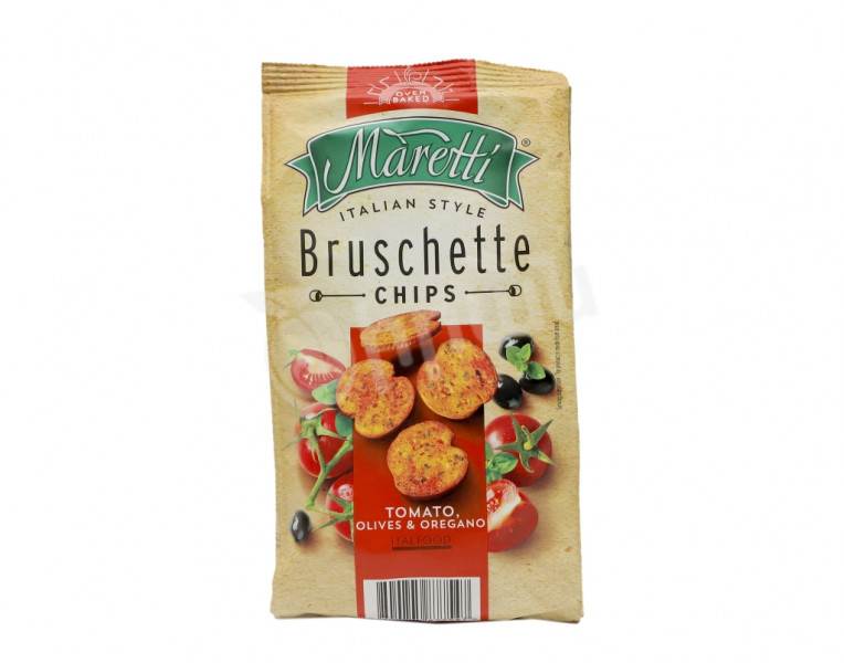 Сухари со вкусом томат-оливки-орегано Bruschette Maretti