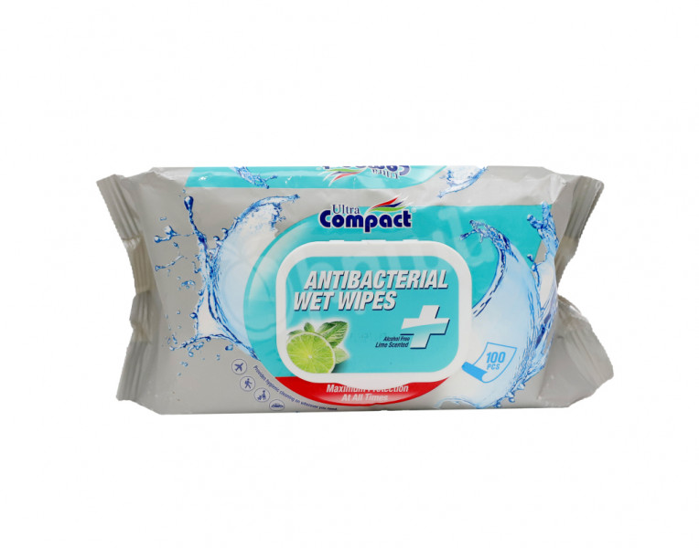 Wet wipes Ultra Compact lime
