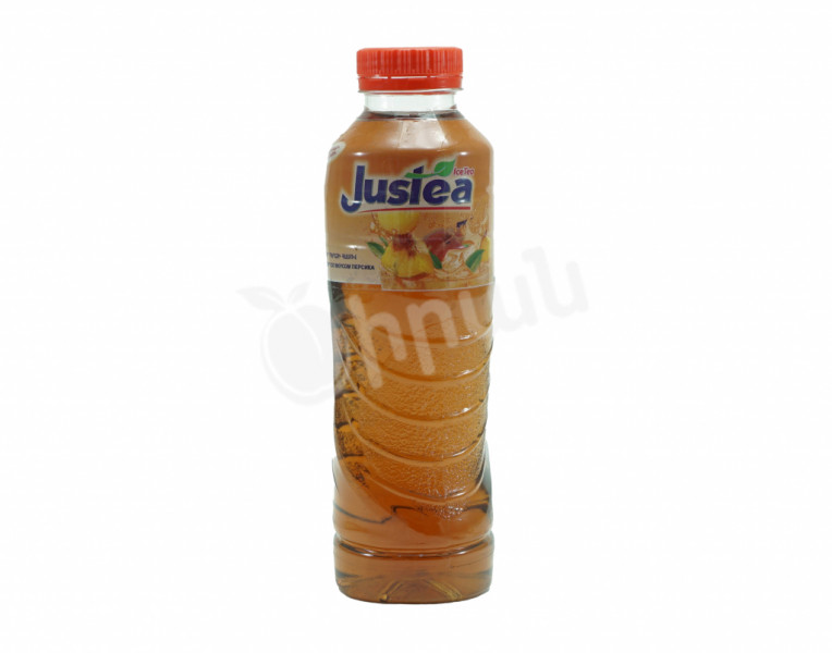 Cold tea with peach flavor Justea