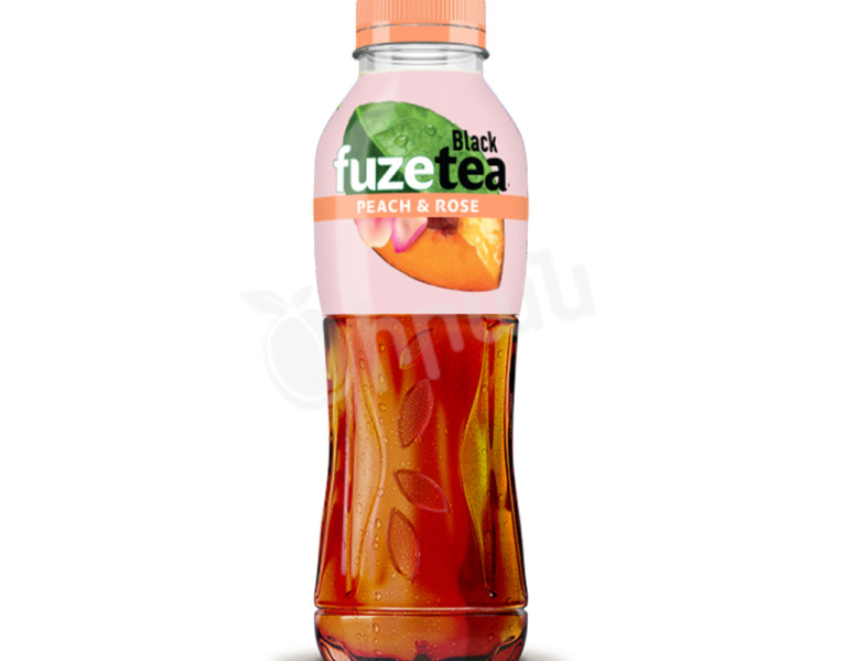 Черный чай со вкусом персик-роза Fuze Tea