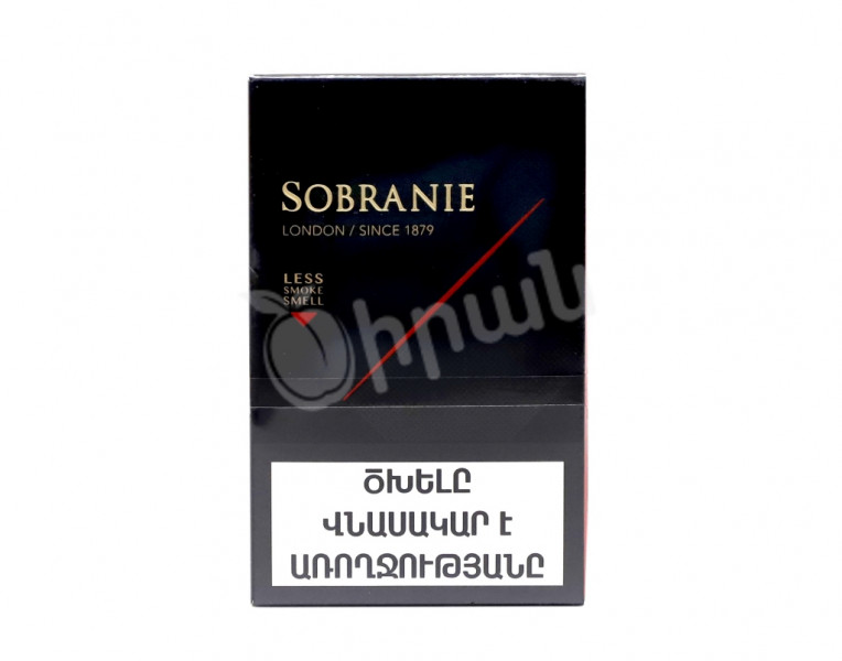 Cigarettes slide blacks Sobranie