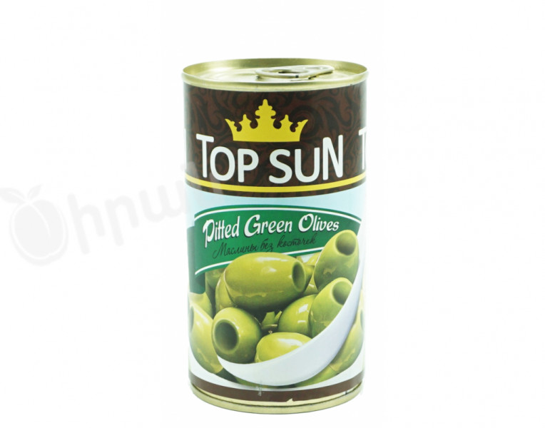 Зелёные оливки без косточки Top Sun