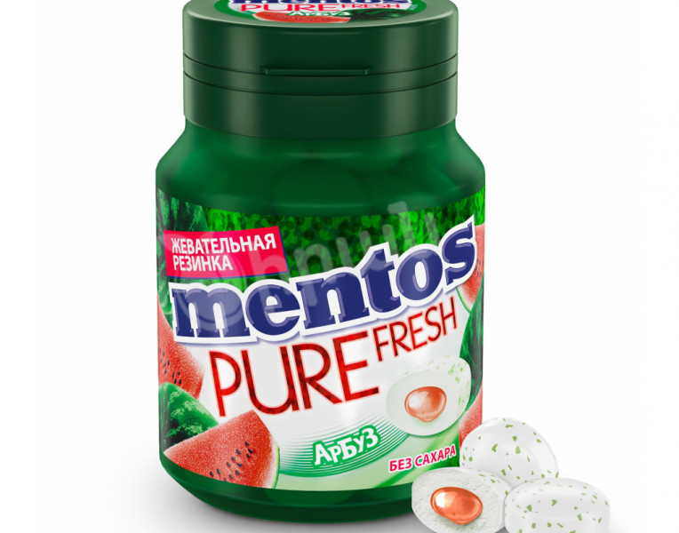 Chewing gum with watermelon flavor Pure Fresh Mentos