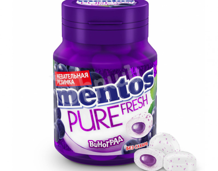Chewing gum with grape flavor Pure Fresh Mentos