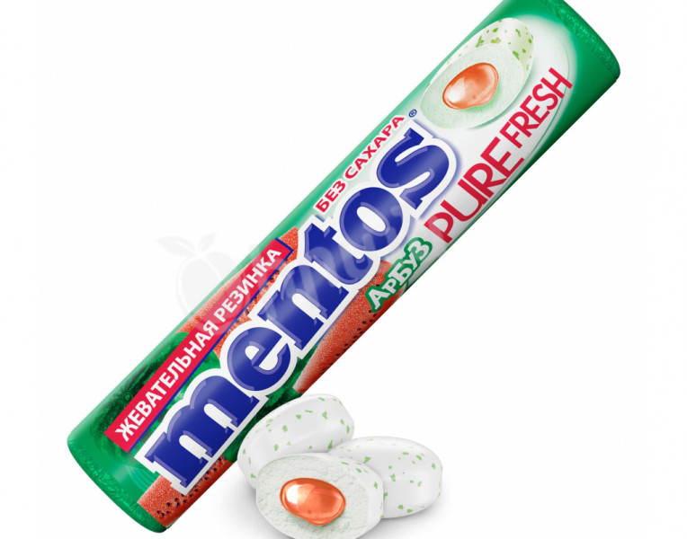 Chewing gum with watermelon flavor Pure Fresh Mentos