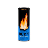 Highly carbonated energy drink mango Burn