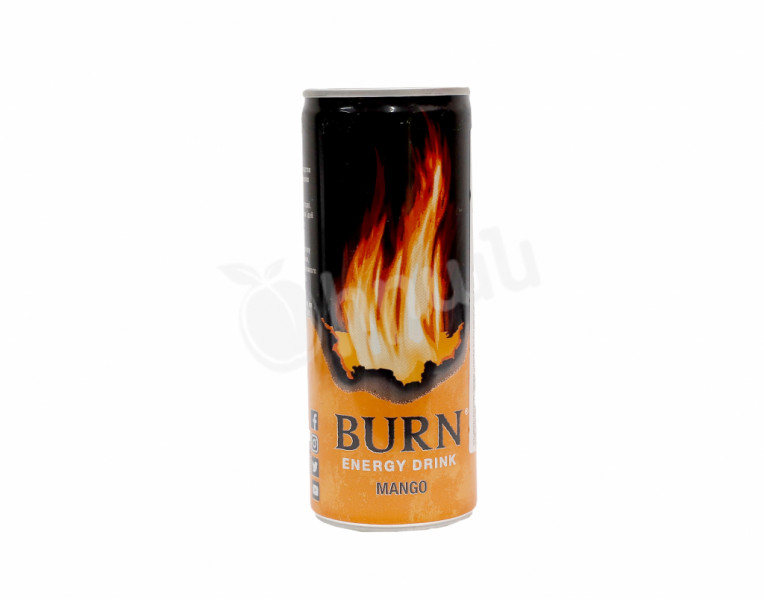 Էներգետիկ ըմպելիք բարձր գազավորված մանգո Burn
