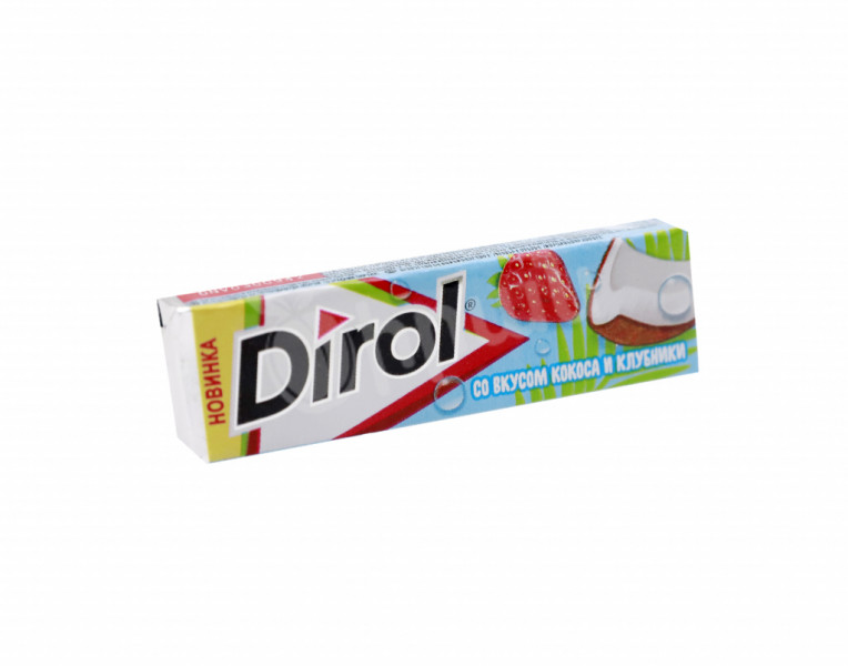 Chewing Gum with Coconut and Strawberry Flavor Dirol