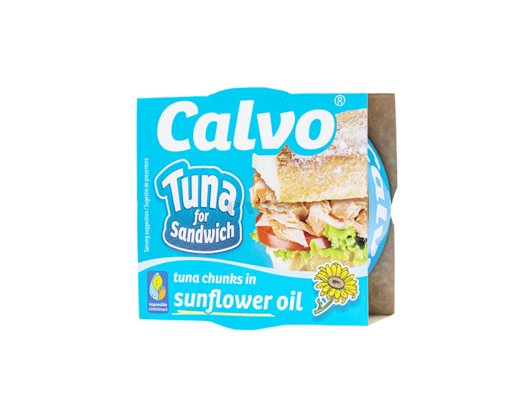 Tuna for sandwich in sunflower oil Calvo