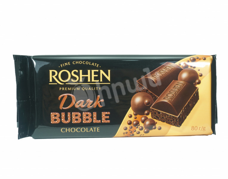 Темный пористый шоколад Roshen