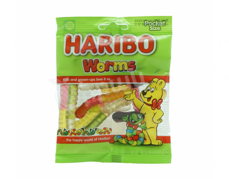 Jelly with fruit juice Worms Haribo