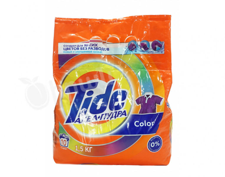 Laundry detergent for colored fabrics aqua-powder Tide