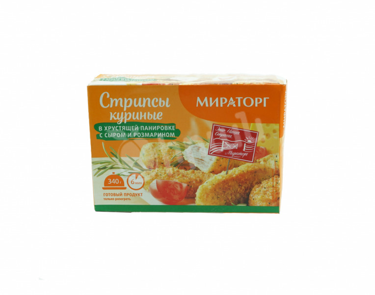 Полуфабрикат rуриные cтрипсы с cыром и hозмарином Мираторг