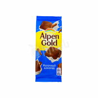 Milk chocolate bar Alpen Gold